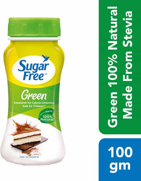 Sugar Free Green Sweetener Powder Bottle Of 100 G