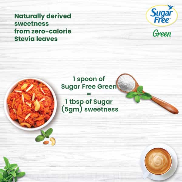 Sugar Free Green Made From Meethi Tulsi (Stevia) 100% Natural Resource - 40 Pellets