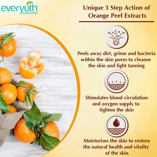 Everyuth Naturals Orange Peel-Off Mask With Nano Multi Vit A 90 Gm