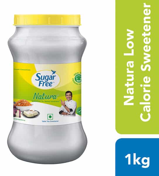 Sugar Free Natura Sugar Substitute Powder Low Calorie Jar Of 1 Kg