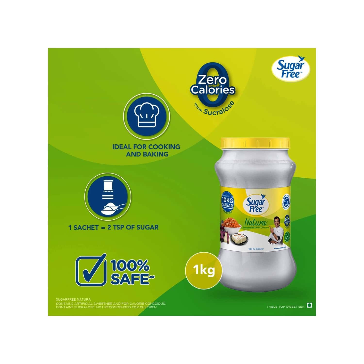 Buy Sugar Free Natura Sugar Substitute Powder Low Calorie Jar Of 1 Kg