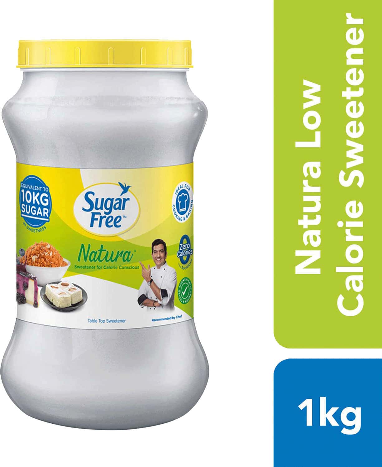 Buy SUGAR FREE NATURA SUGAR SUBSTITUTE POWDER LOW CALORIE JAR OF 1 KG