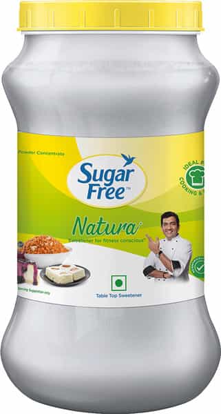 Sugar Free Natura Sugar Substitute Powder Low Calorie Jar Of 1 Kg