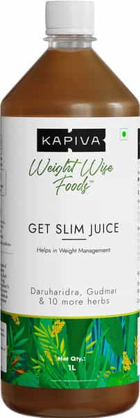 Kapiva Get Slim Juice - 1L | Helps Burn Fat Naturally | Goodness Of 12 Ayurvedic Herbs