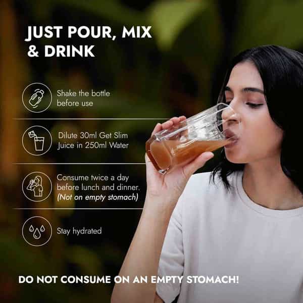 Kapiva Get Slim Juice - 1L | Helps Burn Fat Naturally | Goodness Of 12 Ayurvedic Herbs