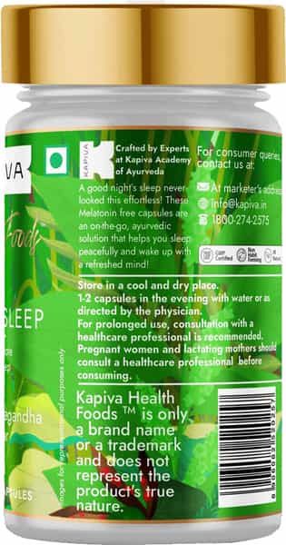 Kapiva Health Foods - Sound Sleep Capsules 60 Caps