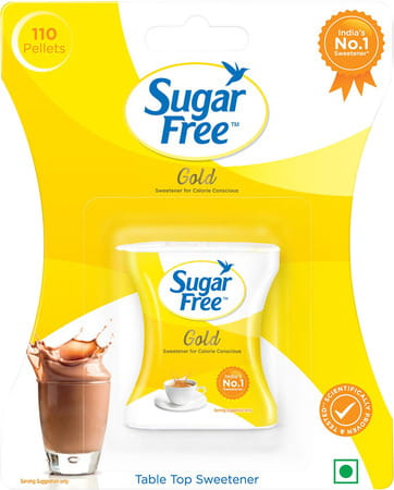 Sugar Free Gold Sweetener Packet Of 110 Pellets