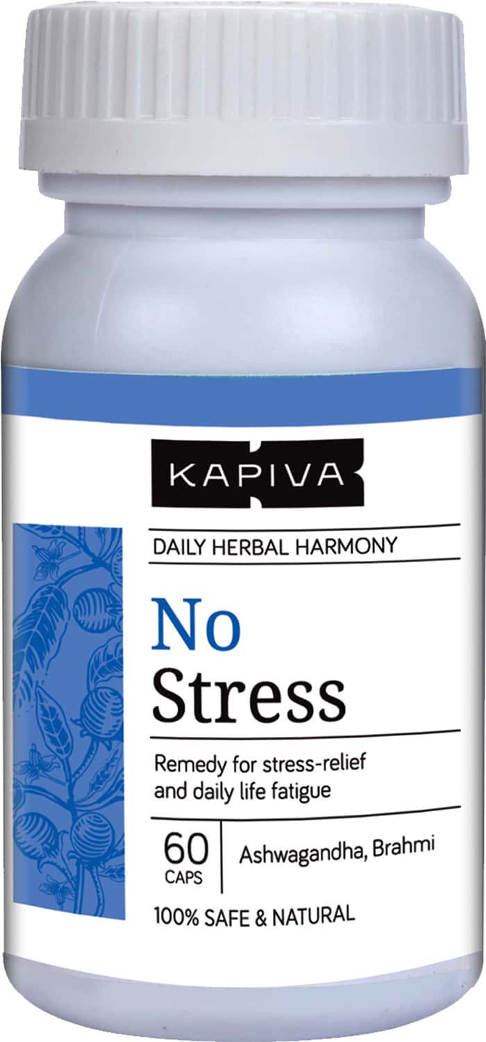 Kapiva No Stress Capsules - Helps Relieve Stress Fatigue And Tension 60 Capsules