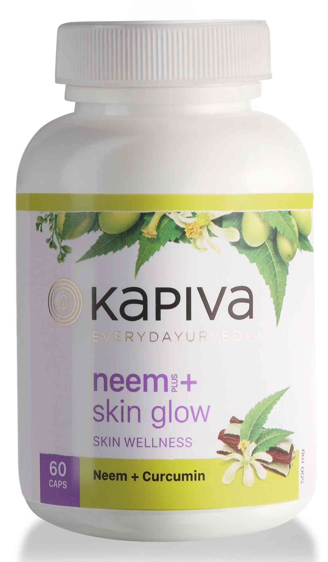 Buy Kapiva Neem + Skin Glow Immunity Booster Capsules Bottle Of 60 'S
