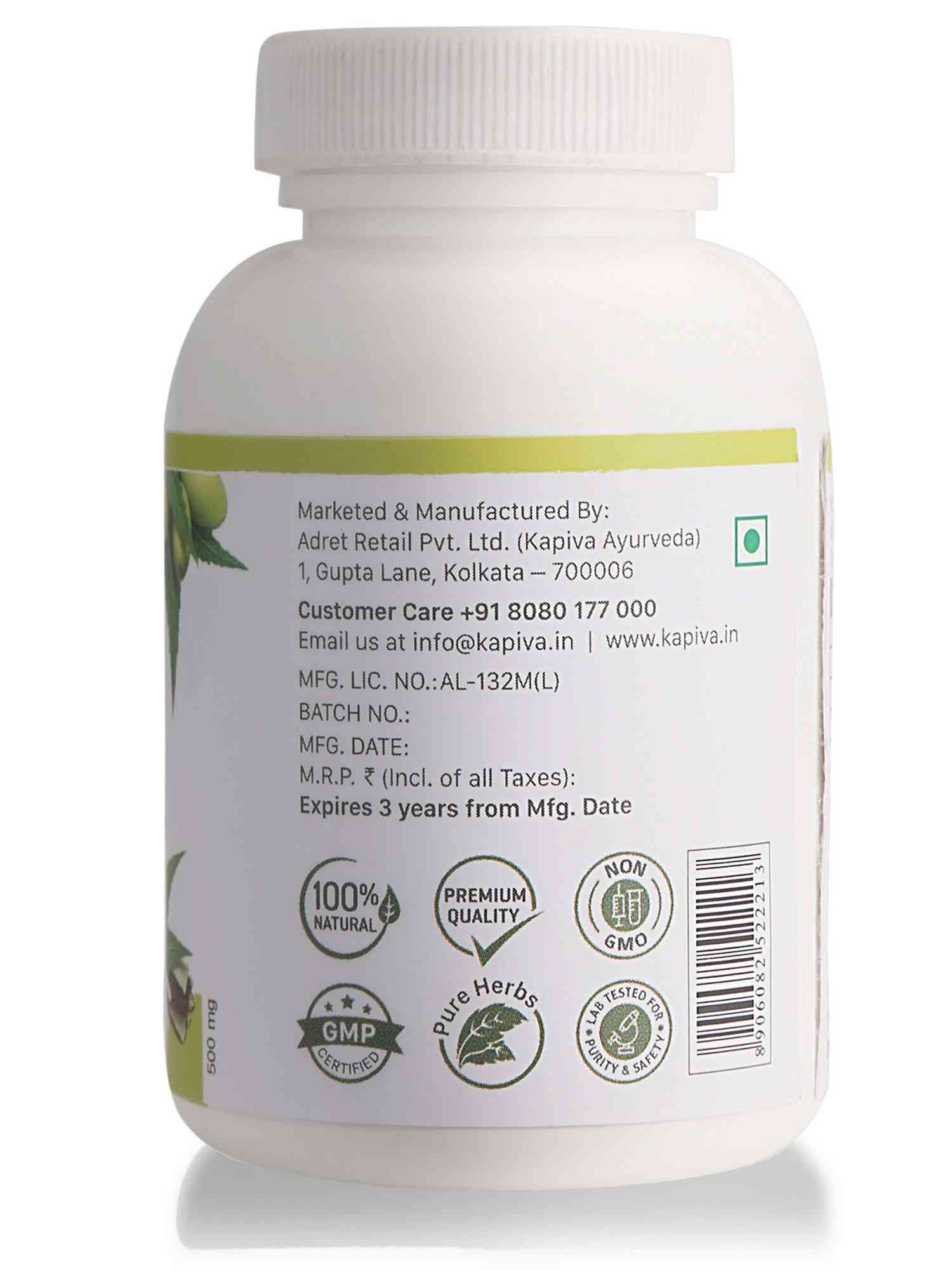 Buy Kapiva Neem + Skin Glow Immunity Booster Capsules Bottle Of 60 'S