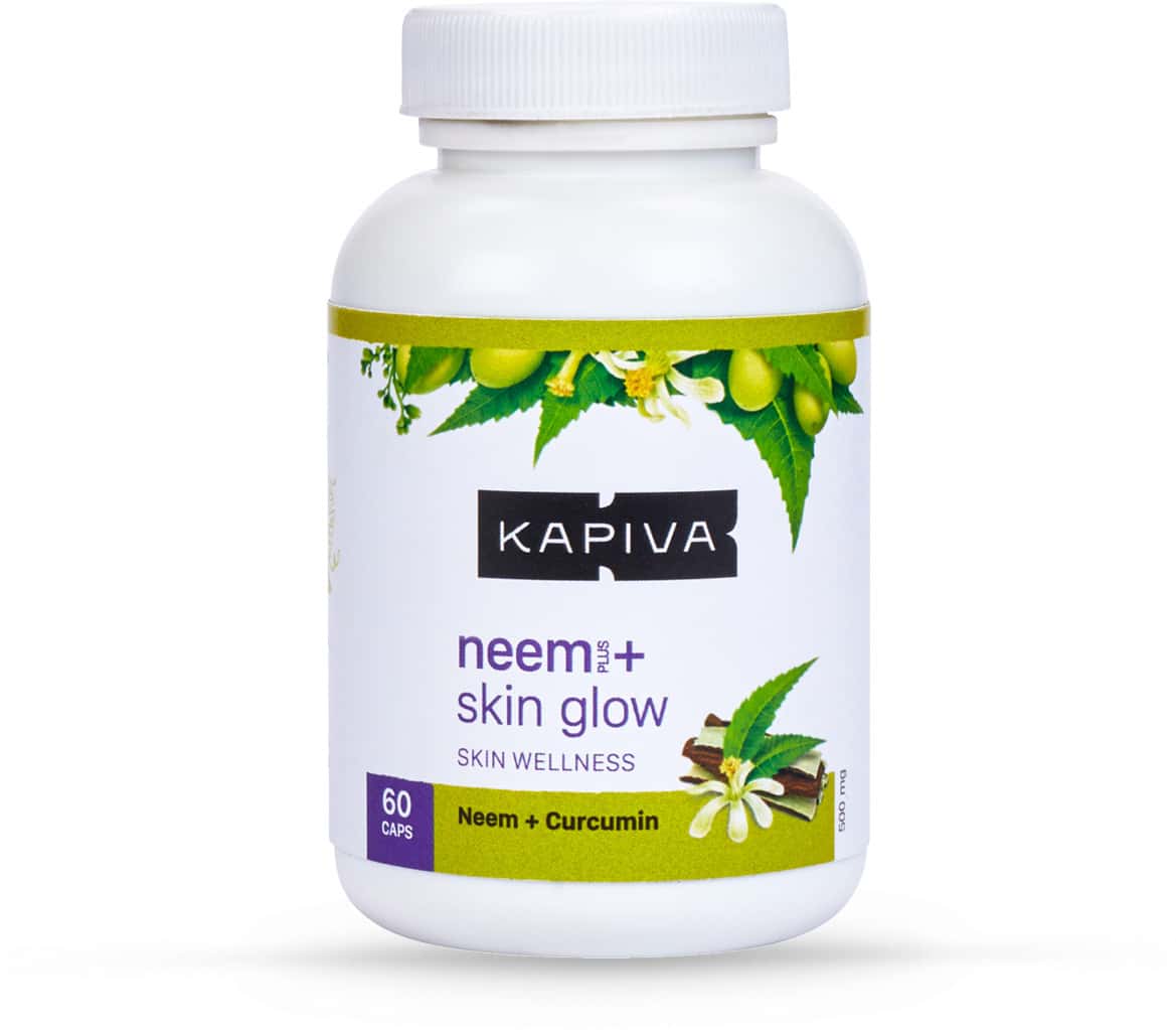 Kapiva Neem + Skin Glow Immunity Booster Capsules Bottle Of 60