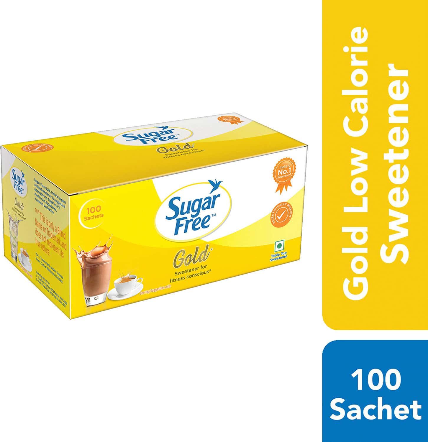 Sugar Free Gold 100 Sachets Sweetener