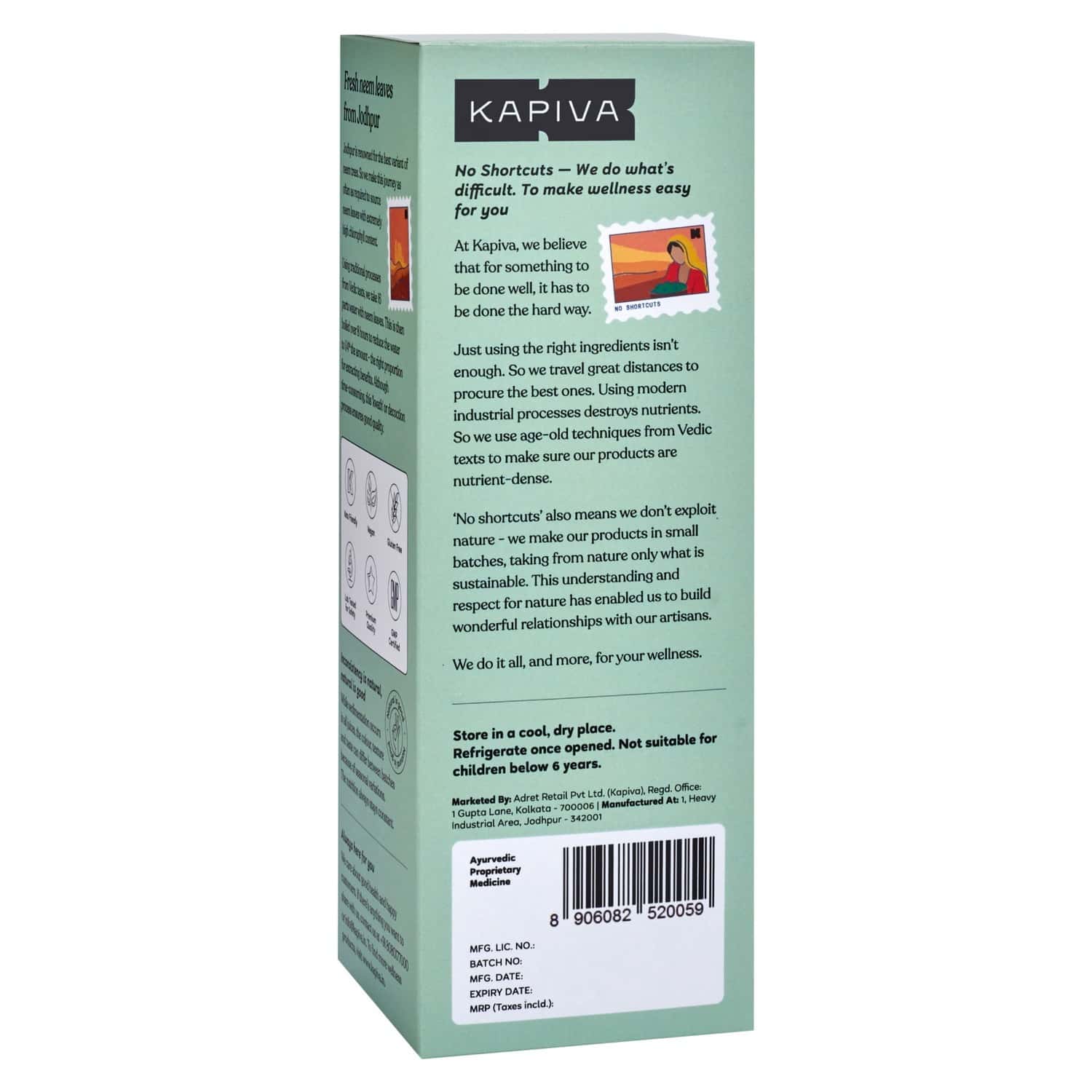 Buy Kapiva Neem Health Juice Bottle Of 1 L Online at Flat 18 OFF