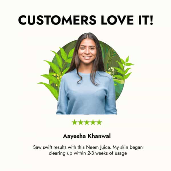 Kapiva Rajasthani Neem Juice 1L| Natural Juice Made From Fresh Neem Leaves | Healthy Hair & Skin