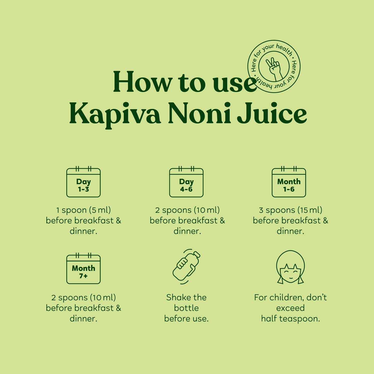 Buy KAPIVA NONI JUICE 1L INCLUDES GARCINIA AND ASHWAGANDHA FOR NUTRIENT ABSORPTION Online