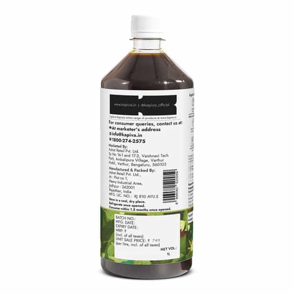 Kapiva Noni Juice 1L | Includes Garcinia And Ashwagandha For Nutrient Absorption