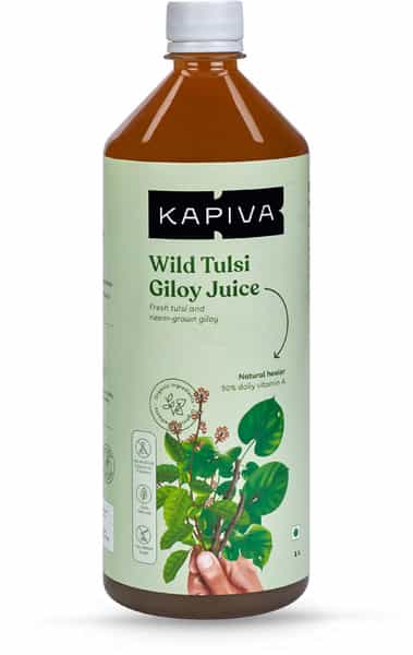 Kapiva Wild Tulsi Giloy Juice 1L | Natural Juice For Building Immunity