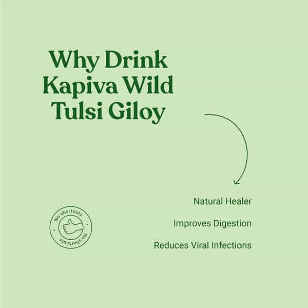 Kapiva Wild Tulsi Giloy Juice 1L | Natural Juice For Building Immunity