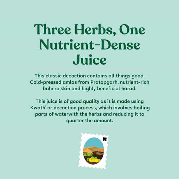 Kapiva Triphala Juice 1L| Ayurvedic Formula Acts As Herbal Laxative | Digestive Care