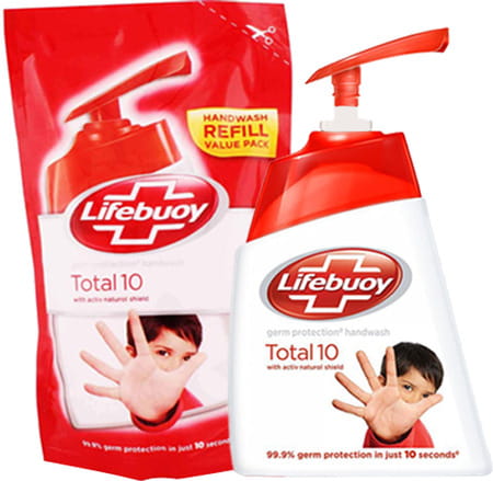 Lifebuoy Hand Wash Value Pack (Refill And Pump)