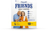 Friends Premium Adult Diaper Tape Style Flexible Waist Band 10 Count- (L) Waist 38-60 Inch