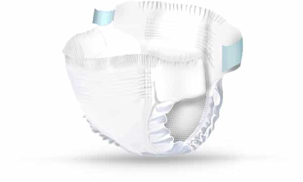 Friends Premium Adult Diaper Tape Style Flexible Waist Band 10 Count- (Xl) Waist 29.53- 62.99 Inch