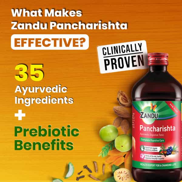 Zandu Pancharishta Ayurvedic Digestive Tonic | 650Ml