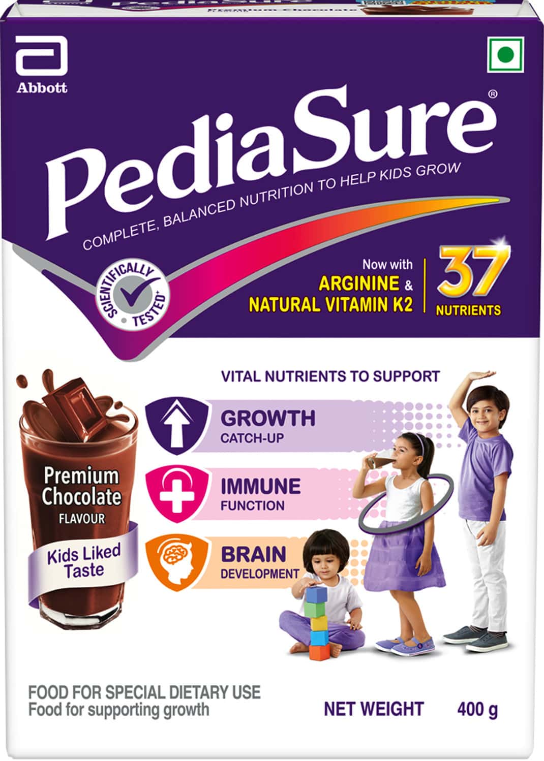 Pediasure Chocolate Child Nutrition Drink Box Of 400 G