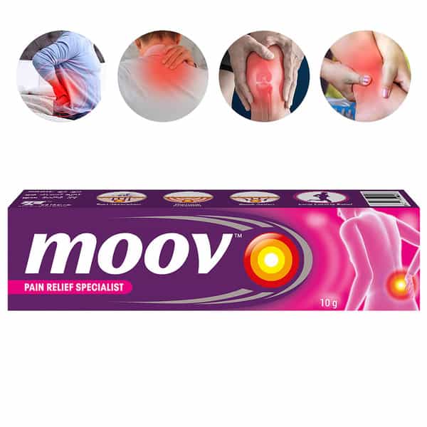 Moov Pain Relief Specialist Suitable For Back | Joint | Knee | Muscle Pain | Ointment 10Gm