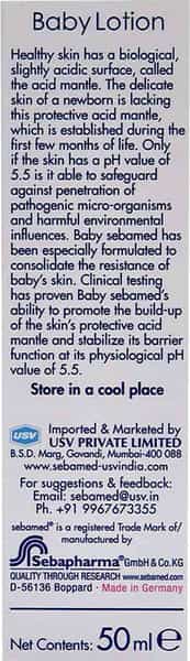 Sebamed Baby Ph 5.5 Body Lotion For Delicate Skin 50Ml