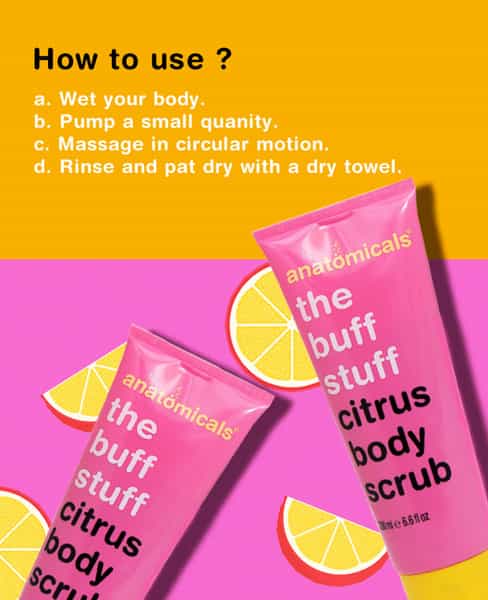 Anatomicals | Citrus Body Scrub With Grapefruit Extract And Walnut Shell 200 Ml
