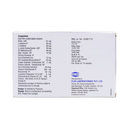 Extend Hair Strip Of 10 Tablets