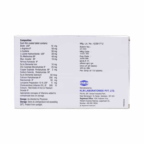Extend Hair Strip Of 10 Tablets