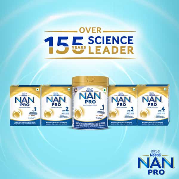 Nestle Nan Pro Stage 1 Infant Formula With Probiotic (Upto 6 Months) Powder Tin Of 400 Gm