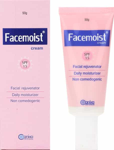 Facemoist Cream Spf 15 | Facial Rejuvenator & Daily Moisturiser | 50 Gm