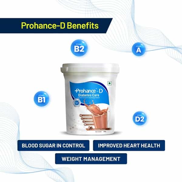 Prohance D Chocolate Diabetes Care Powder Sugar Free Jar Of 400 G