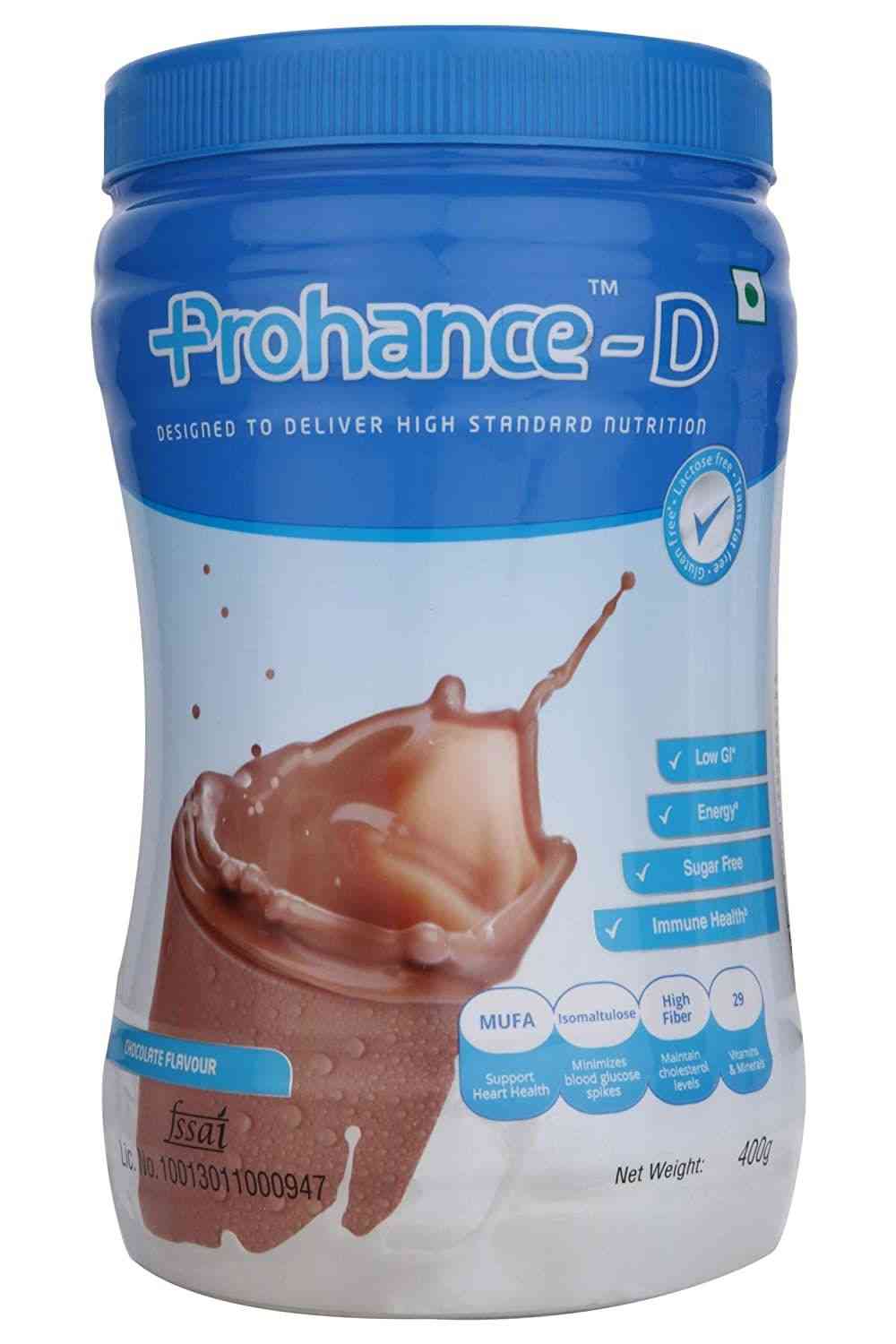Buy Prohance D Sugar Free Chocolate Powder 400gm Online get Upto 60 OFF PharmEasy