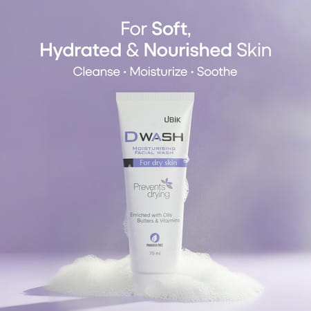 Dwash Moisturising Facial Face Wash Bottle Of 70 Ml