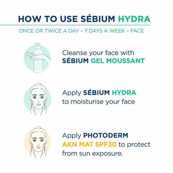 Bioderma Sebium Hydra Ultra-Moisturising Cream Very Dry Acne-Prone Skin 40Ml