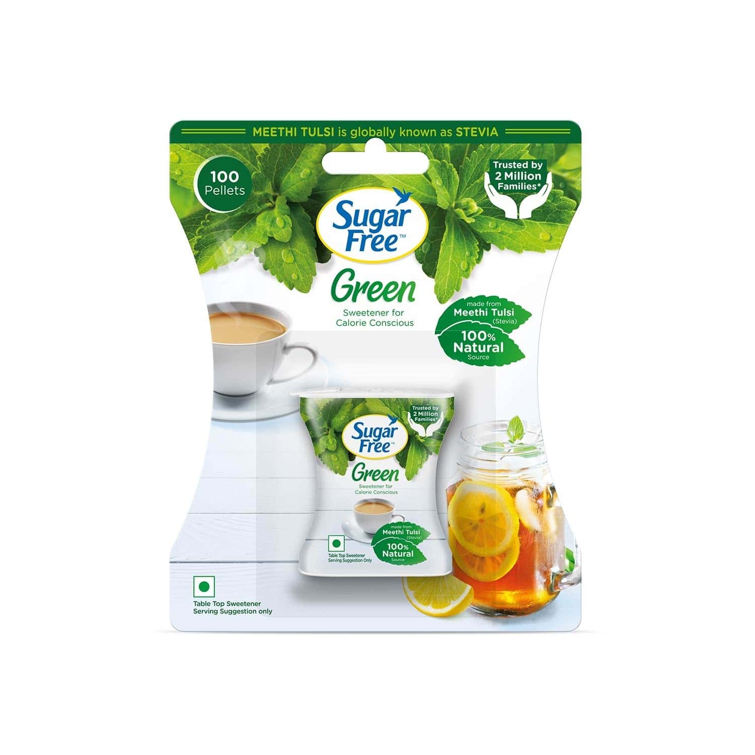 Buy Sugar Free Green Sweetener Tablets Bottle Of 100 Online At Flat 18 Off Pharmeasy