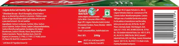 Colgate Toothpaste - Active Salt Neem - 200 G