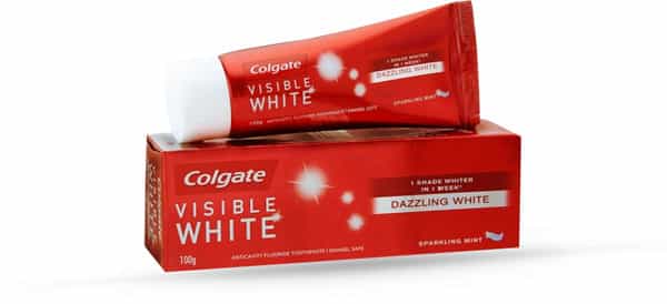 Colgate Visible White Sparking Mint Whitening Toothpaste Tube Of 100 G