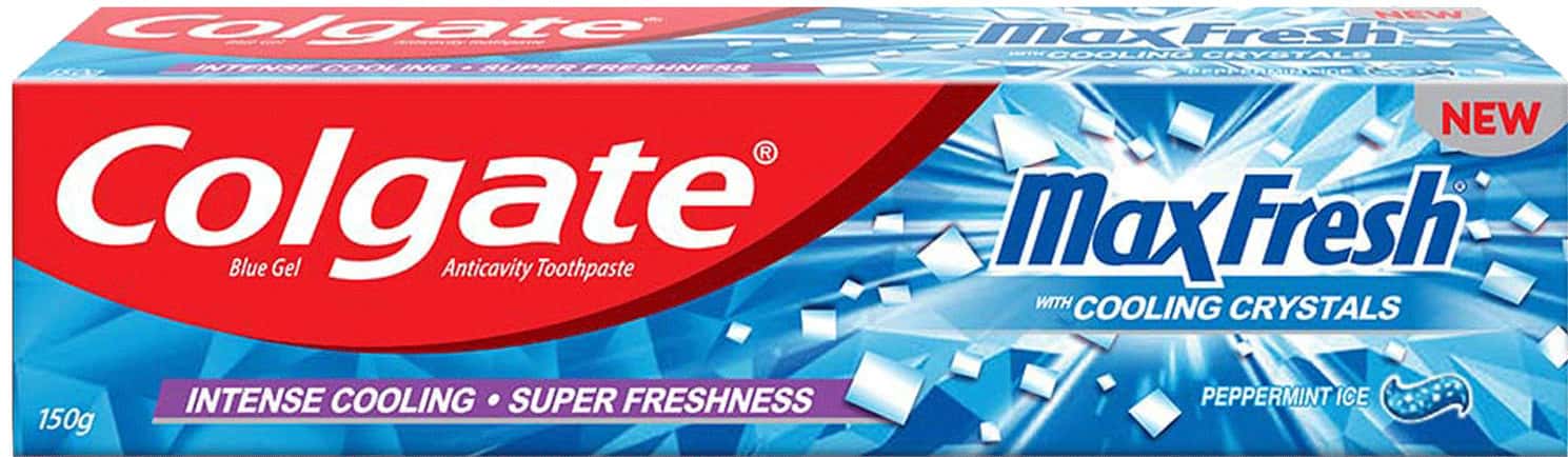 Colgate Toothpaste - Maxfresh Peppermint Ice - 150 G - Blue Gel