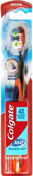 Colgate  Toothbrush 360 Flosstip Medium Bristles