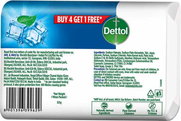 Dettol Germ Protection Soap Box Of 125 G