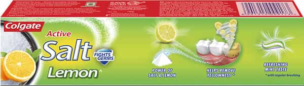 Colgate Toothpaste - Active Salt Lemon- 100 G