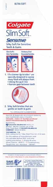 Colgate  Toothbrush Slim Soft Sensitive - Ultra Soft Bristles