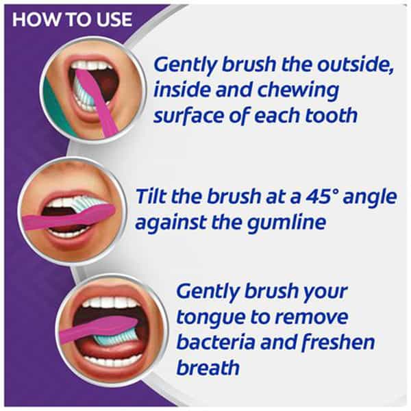 Colgate Zigzag Antibacterial Toothbrush - Medium (Pack Of 3)