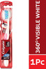 Colgate Toothbrush - 360 Visible Whitening Cups - 1 Pc- Medium Polishing Bristles