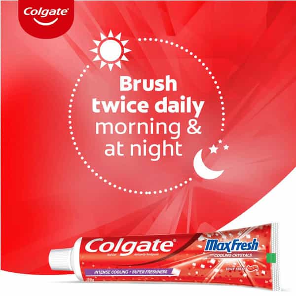 Colgate Maxfresh Spicy Fresh Red Gel Toothpaste  Tube Of 300 G